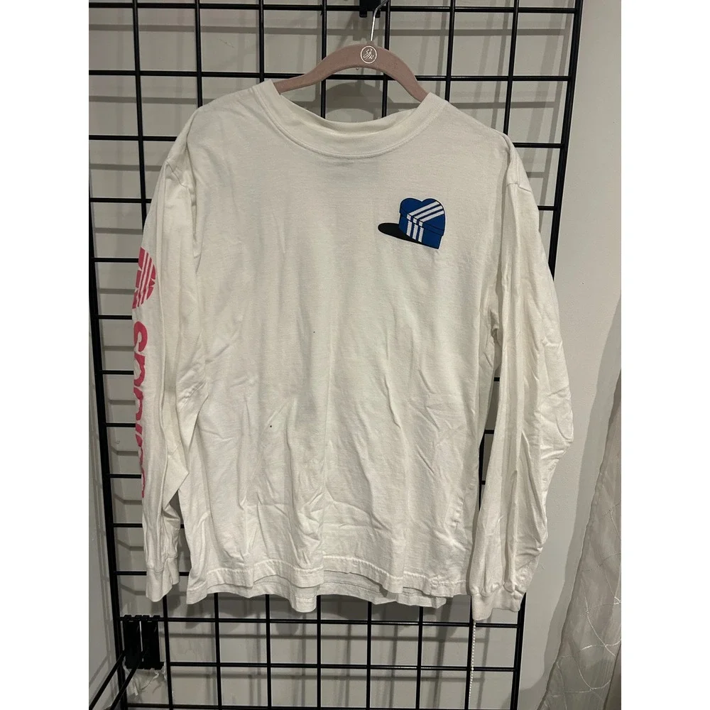 Adidas Long Sleeve T-Shirt Mens Large White‎ Heart